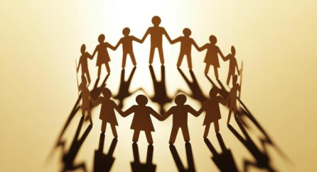 African Muslim staff gathering
